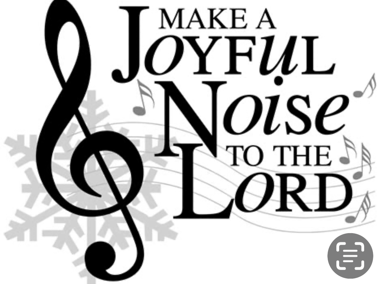 Joyful noise for worship & music page